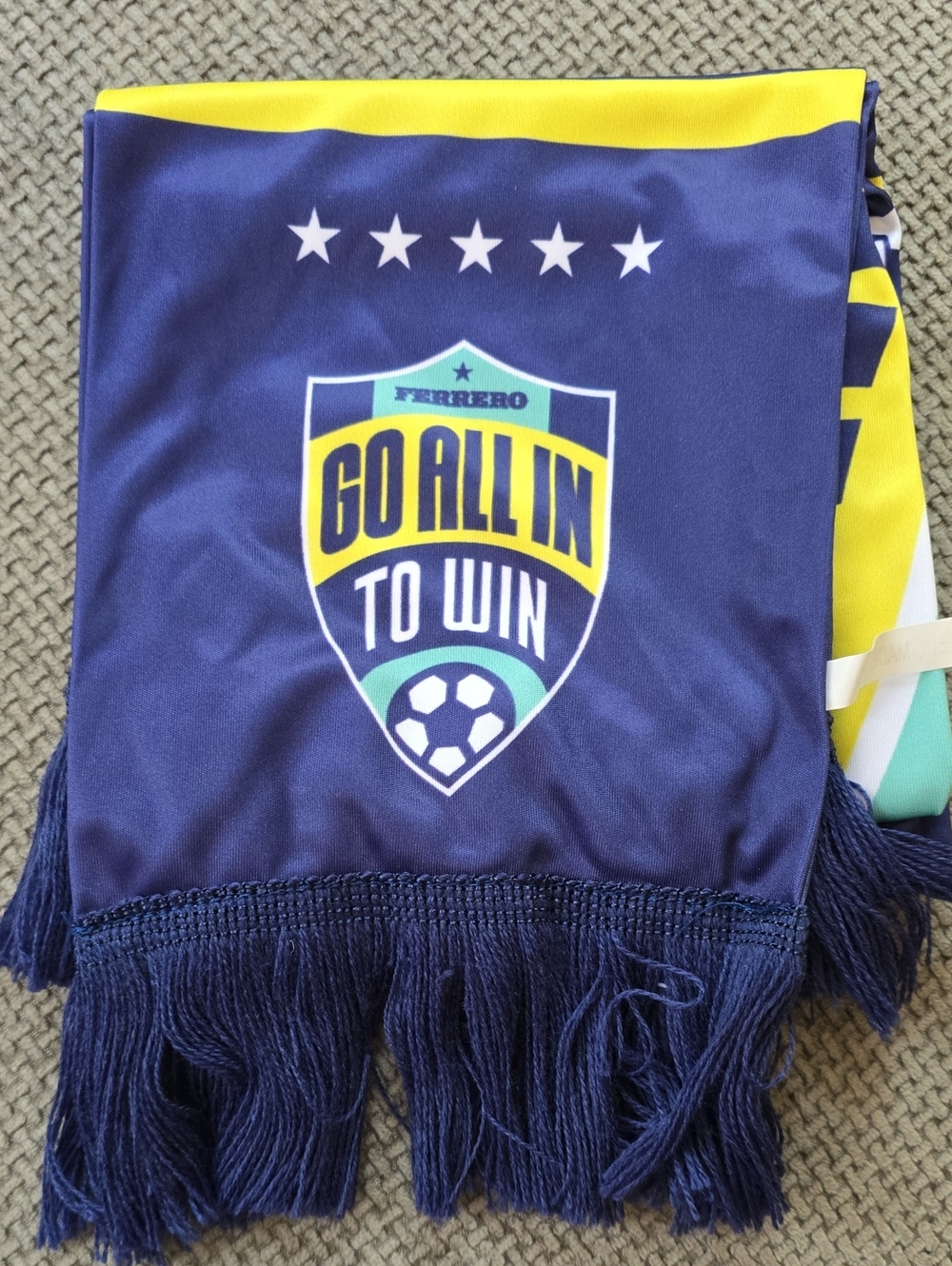 Ferrero "GO ALL IN TO WIN" World Cup Scarf